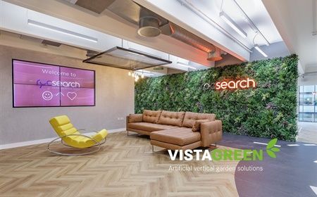 Partition wall with plants for your office?